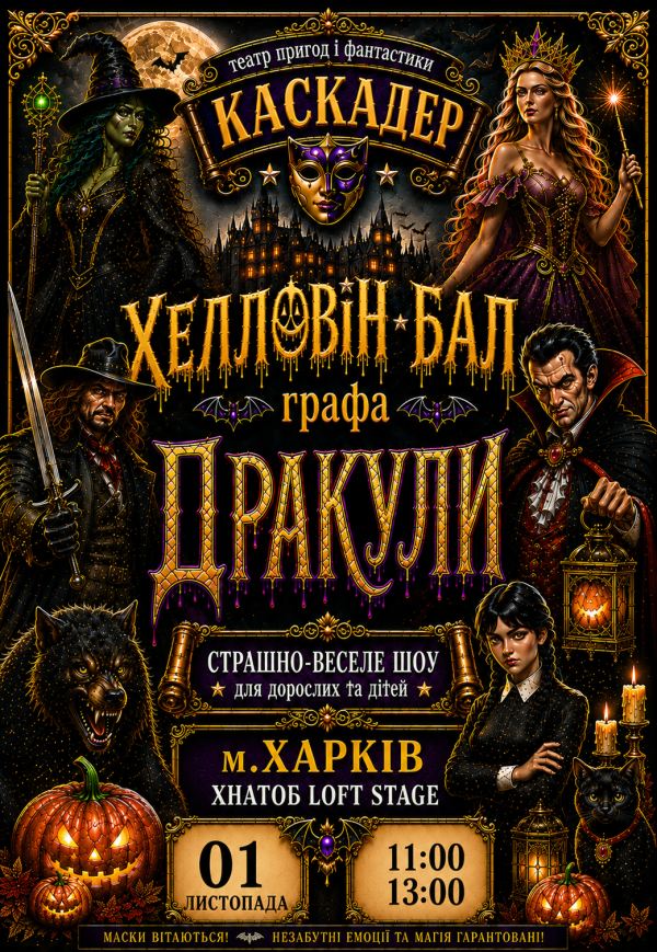Шоу-спектакль "Хэллоуин-бал графа Дракулы"