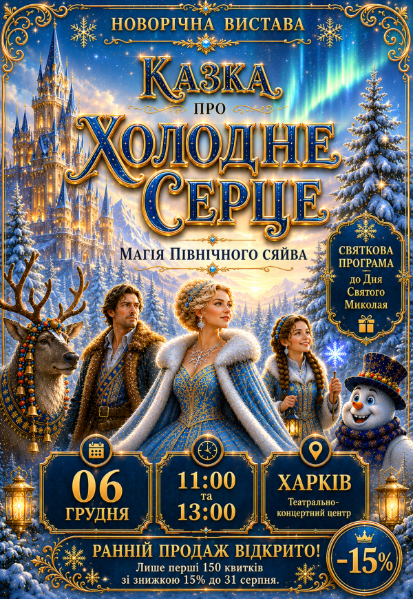 Новогодний спектакль "Сказка о холодном сердце"