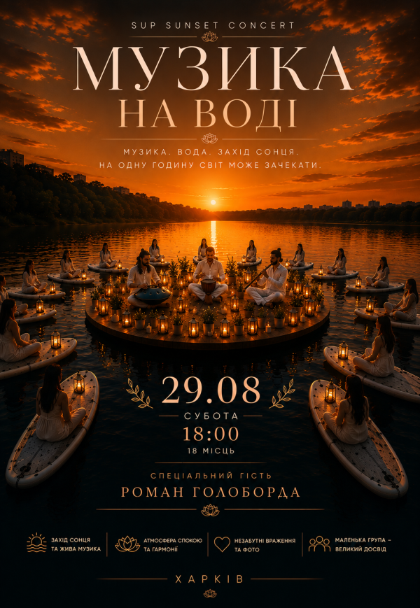 SUP Sunset Concert — "Музика на воді"