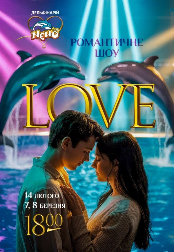 Дельфинарий "NEMO". Романтическое шоу "LOVE". Харьков