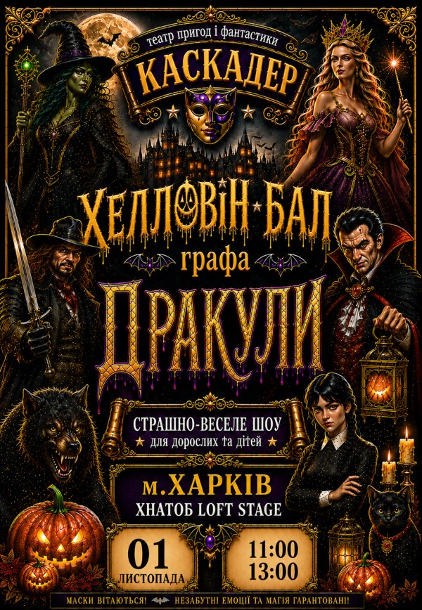 Хэллоуин-бал графа Дракулы - Хелловін-бал графа Дракули. Харьков